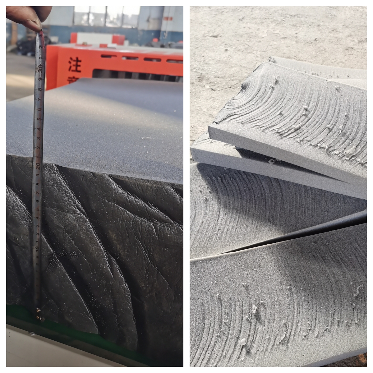 压缩膨胀海绵切片效果