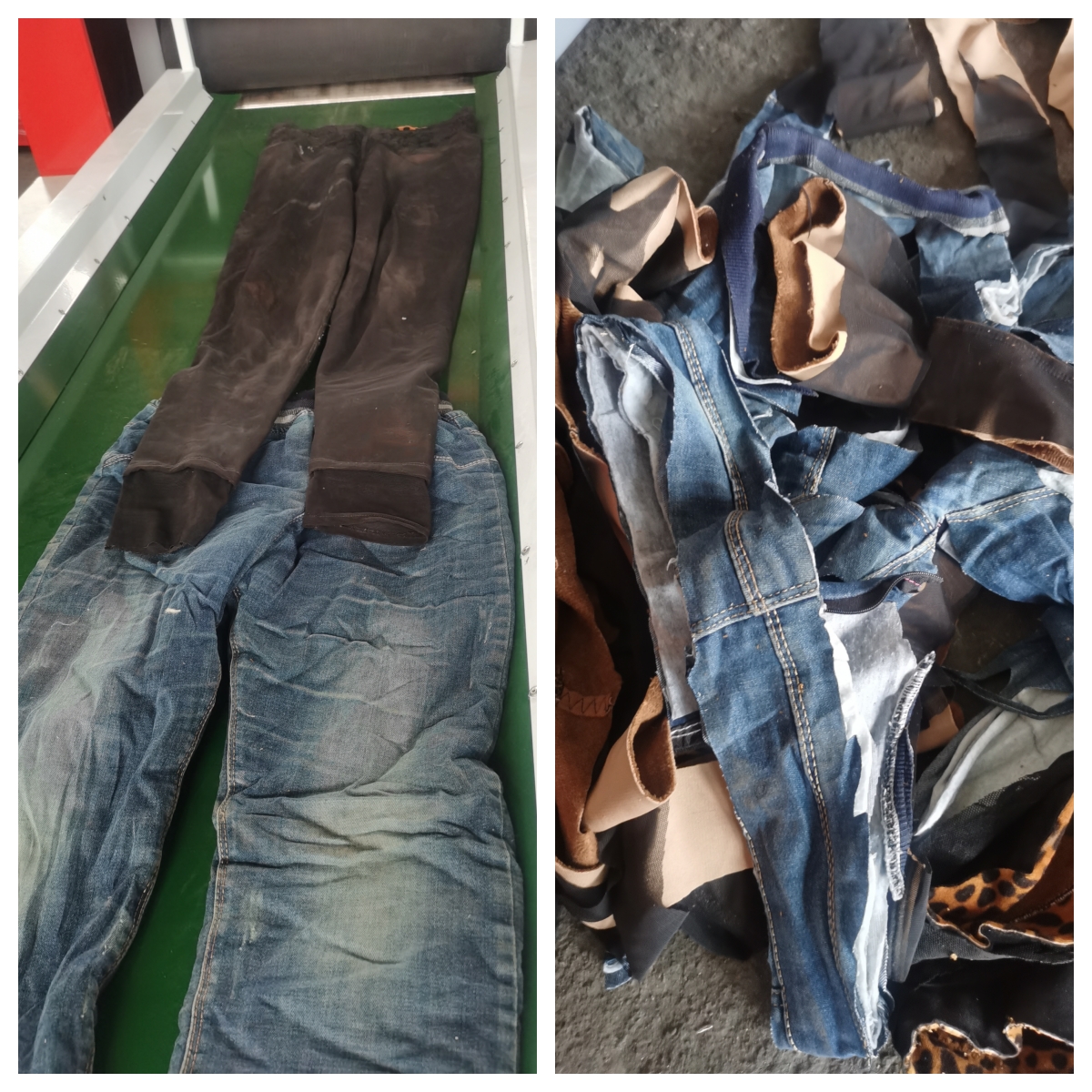 旧衣服剪切效果实拍