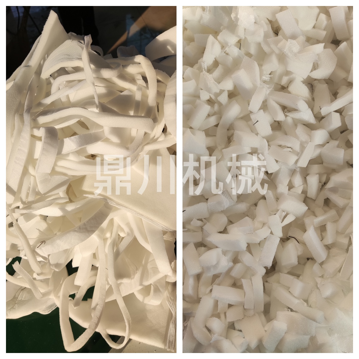 海绵边切割对比