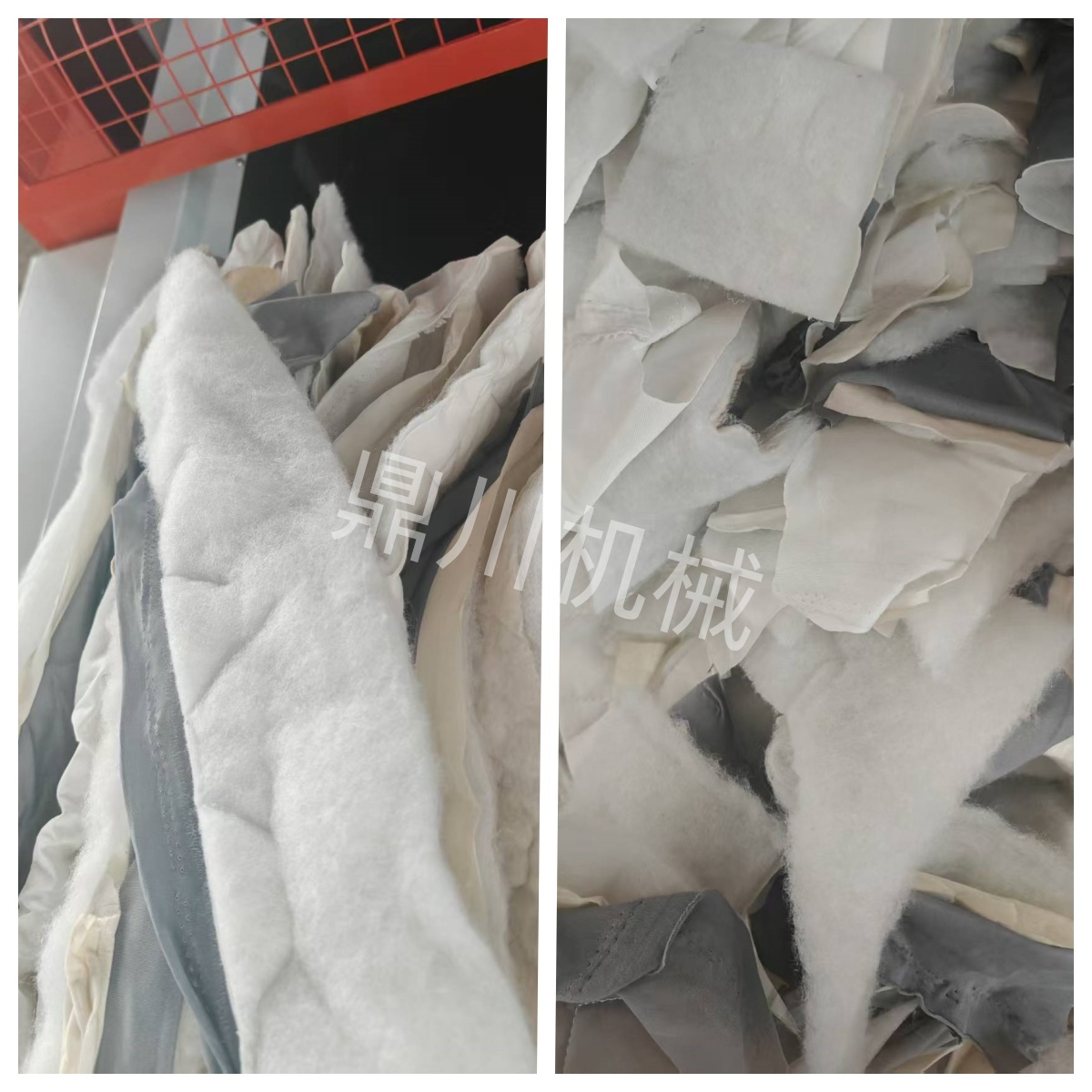 棉被芯切条对比