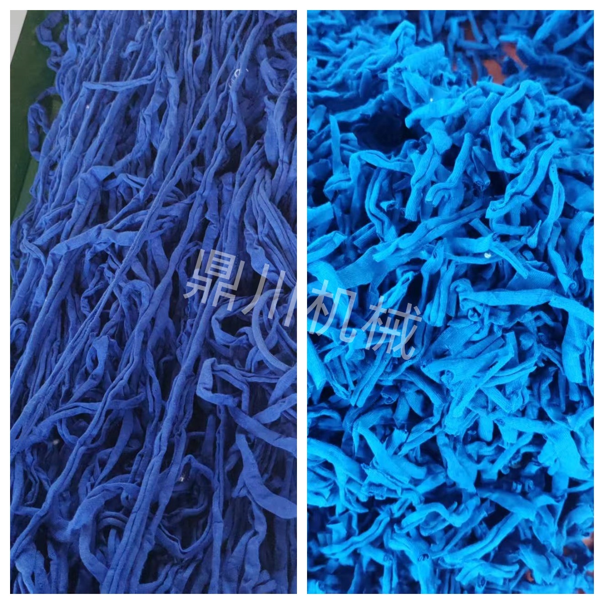 棉线条切段对比